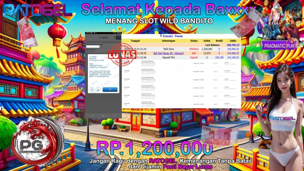 BUKTI JACKPOT SLOT WILD WANDITO TERPERCAYA DI INDONESIA TGL 25-05-2025