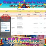 BUKTI JACKPOT SLOT MAHJONG WAYS 2 TERPERCAYA DI INDONESIA TGL 22-07-2025