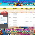 BUKTI JACKPOT SLOT MAHJONG WAYS TERPERCAYA DI INDONESIA TGL 20-07-2025